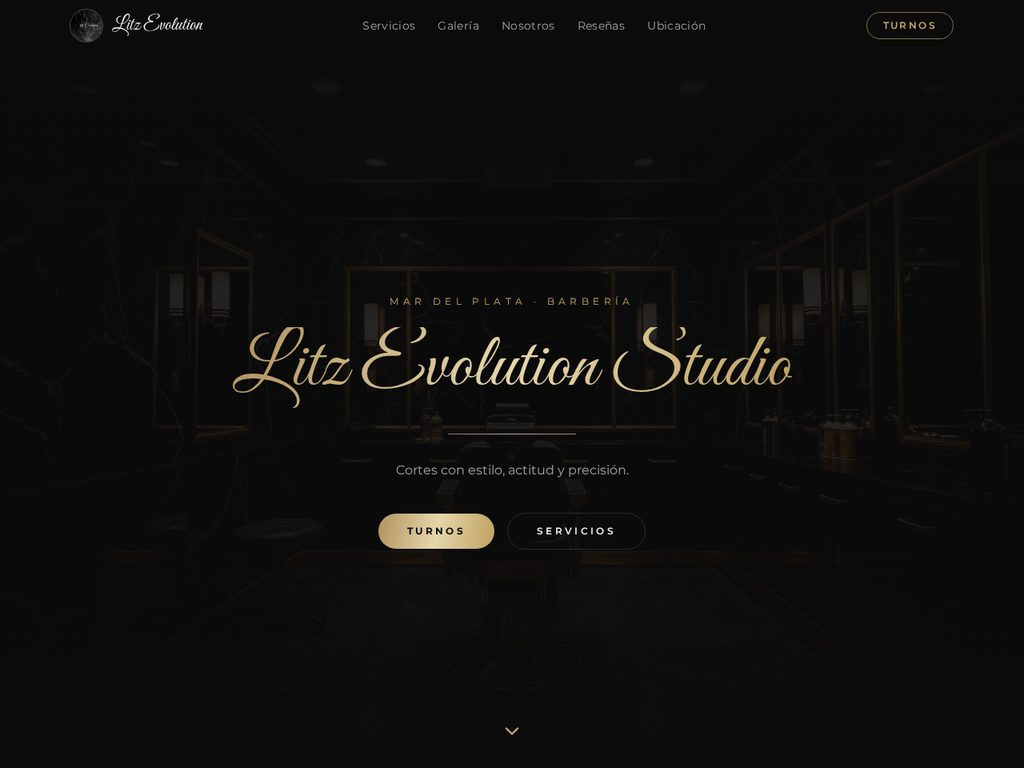 Vista previa del sitio de Litz Evolution Studio